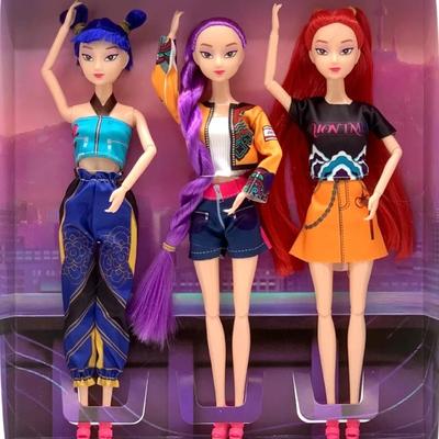 НОВЫЙ Аниме K-Pop Кукла Охотники на демонов Фигурка Игрушка Дерпис Тигр Руми Мира Зои Сасси Фигурка Кукла для фанатов Рождественские подарки
