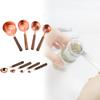 Rose Gold Stainless Steel Measuring Tool Kit With Graduated Cups And Spoons For Kitchen