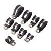10Pcs Rubber Lined P Clips Wiring Hose Clamp Pipe Cable Mounting Fix Fasteners Hardware Electrical Fittings Water Pipe Bracket