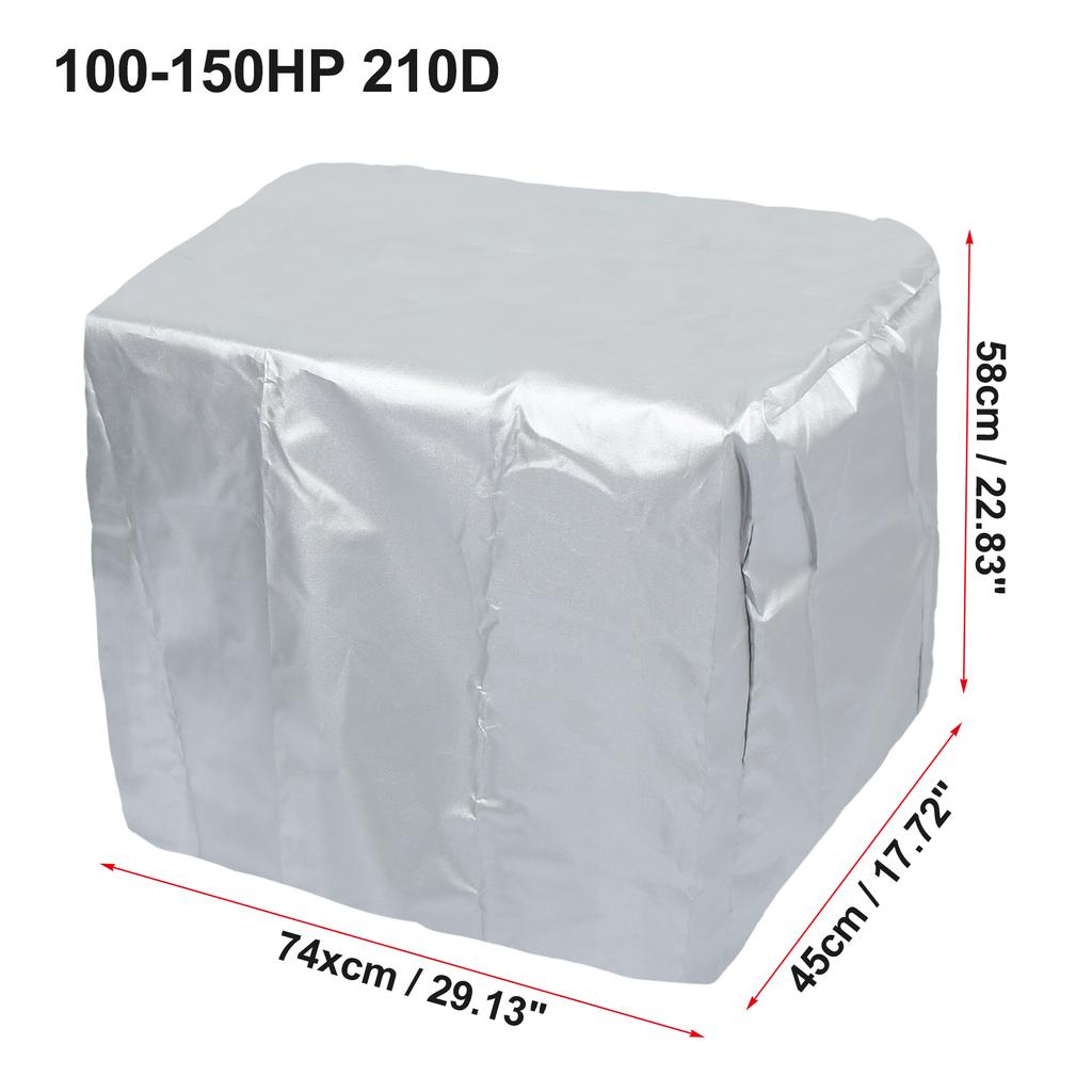 X Autohaux Half Boat Motor Cover 210D Водонепроницаемый подвесной лодочный мотор Защита от солнца Пыленепроницаемый защитный чехол для морского двигателя Холст
