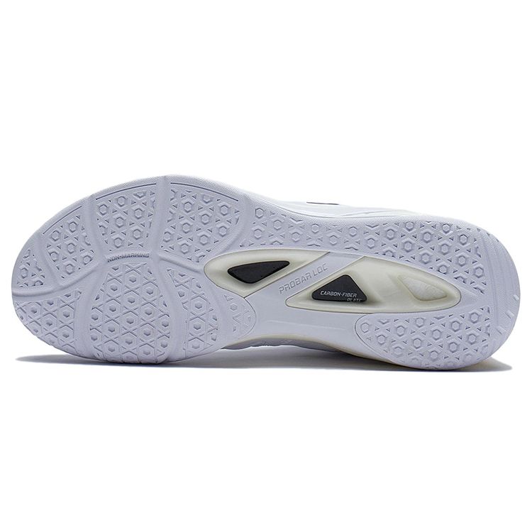 Li Ning Yun Ting ZN Поддержка Стабильность Бадминтон Кроссовки Унисекс Кроссовки Белый Платина AYAS036-1