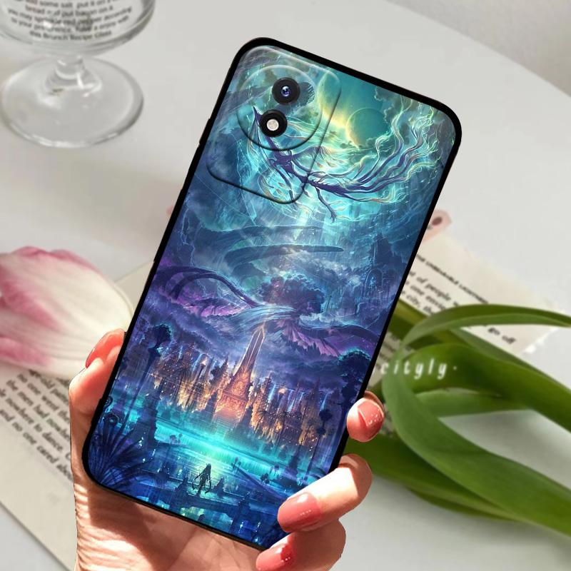 Phone Case For Vivo Y02 4G Coque Y02A Y02t Cute Lion Animals Black Soft Silicone TPU Phone Cover For VIVO Y11 2023 4G Bumper