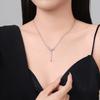 S999 Pure Silver Wheat Tassel Necklace Female Sweet Artistic Temperament Clavicle Chain Sterling Silver Necklace