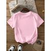 Ladies Pink T-Shirt - Soft Daily Cherry Blossom Top, Lightweight Summer Shirt