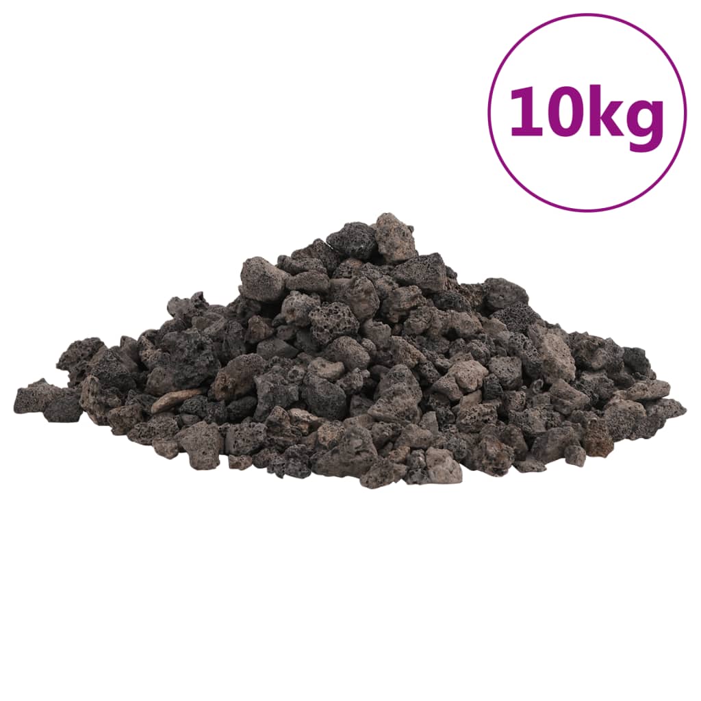 Lava Gravel 10 kg Black 1 2 cm