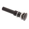 Push Button Drain Stopper Matte Black Vessel Sink Drain Easy Install Drain Assembly  Vanity Sink
