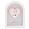 Памятная табличка Amore в форме арки 18 см - 40 лет