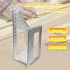 Multifunctional Square 45/90 Degree Gauge Angle Ruler Measuring Woodworking Tool
