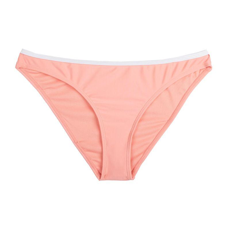 Barbie Pink Swimsuit with White Trim, 2 Pieces, Plain Triangle, Women's FREEGUN