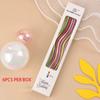 6 Pcs Curve Wedding Birthday Candle Party Cake Decoration Pencil Golden Paraffin Supplies DIY Bake Boy Girl Home Tools