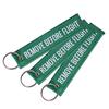 Remove Before Flight  Keychain Keyring Polyester Embroidery Message 13*3Cm