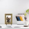 Fishing Photo Frame with Iron Stand, My First Fish Picture Frame, Wood Picture Holder Memorial, for Countertop, Tabletop Display, Photo Friendship