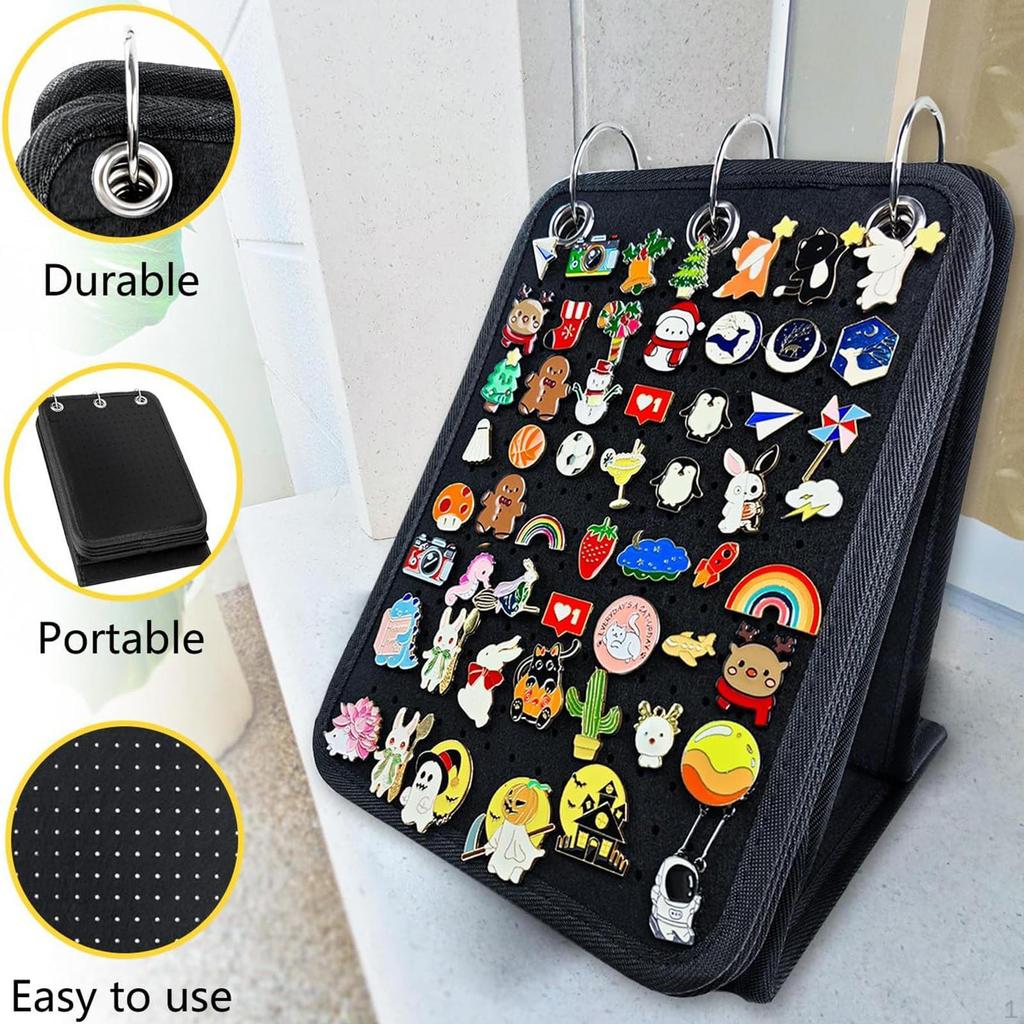 Держатель для булавки, подставка для хранения брошей, эмалированные страницы, портативный, современный