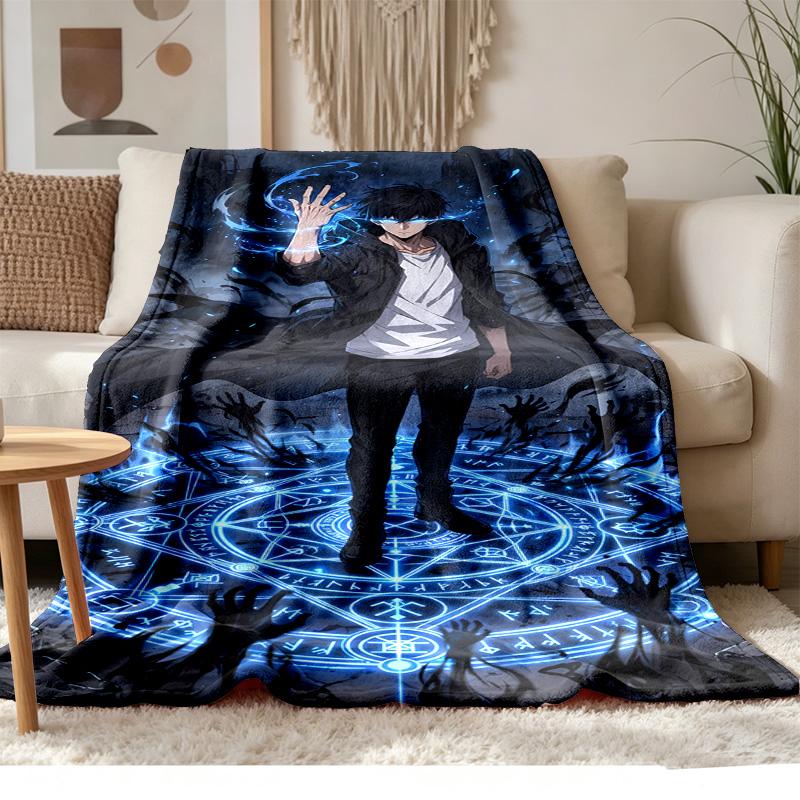 Solo Leveling Soft and comfortable flannel Suitable for sofas living rooms outdoor camping travel and also makes a great anniversary gif