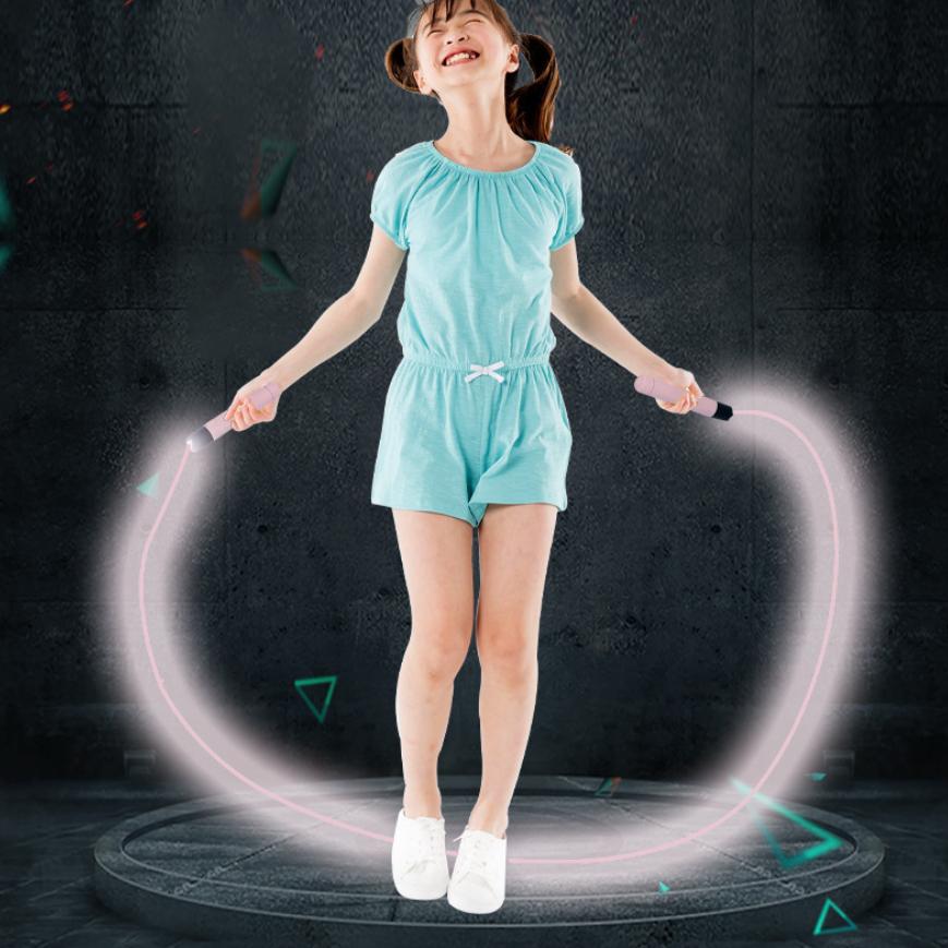 Portable Luminous Cool Skipping Rope Fluorescent Glare Rope Student Adult LED Fitness Skipping Rope Jump Rope Outdoor Sports Toys Home Fitness