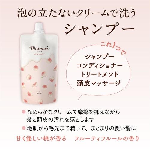 [.co.jp limited] Momori Cream Shampoo Увлажняющий без силикона с ароматом фруктов и цветов 420 г