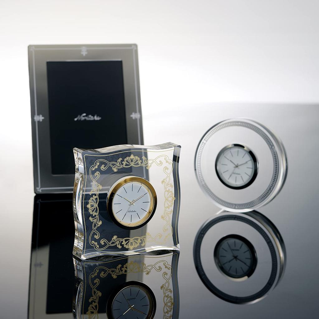 Noritake Настольные часы Высота Ширина Глубина Хэмпшир Золото 1 штука Золотой акрил прибл.. 9 см, примерно. 9 см, примерно. 2,5 см AC-CL/MC03