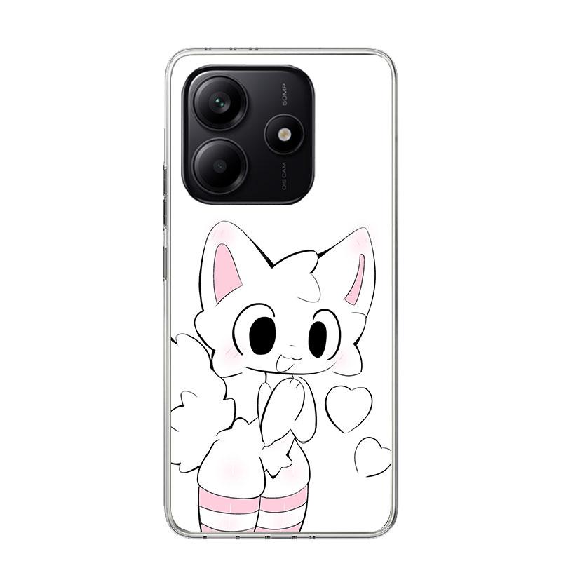 Чехол для телефона Кот Бойкиссер Для Xiaomi Redmi Note 15 14 13 12S 12 Pro Plus 11S 11E 11 11T 10S 10 Арт Мягкий Чехол с Рисунком Redmi Note