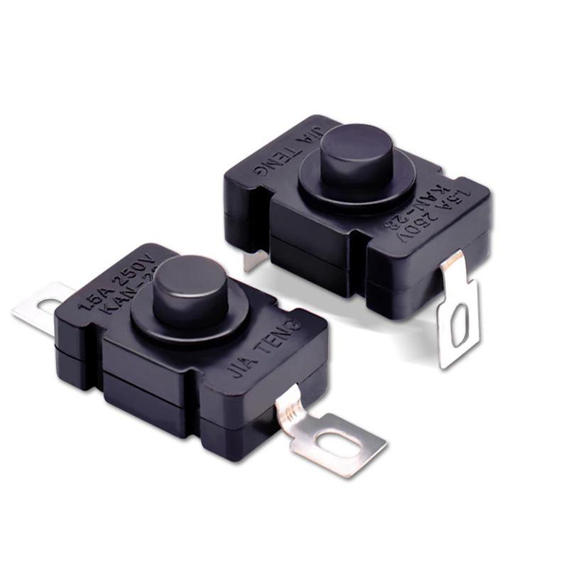 5Pcs Kan-28 1.5A250V Flashlight Switches Self Locking Smd Push Button Switches
