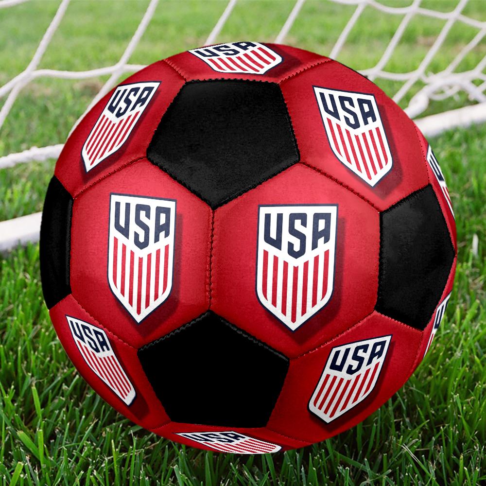 Мяч для мини-футбола женской сборной США (USWNT) Цветной Машинная строчка ПВХ Размер 5 Готов к командным тренировкам и соревнованиям Прочный Высокий отскок Крутой Спортивный Подарок