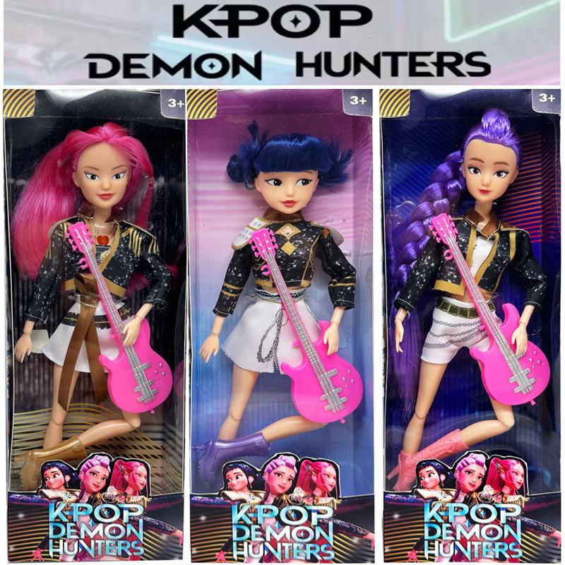 Куклы Игрушки Kpop Охотники на демонов Фигурка Игрушка Руми Мира Зои Красивая Принцесса Куклы для Маленькой Девочки Пластиковая DIY Игрушка для Девочек
