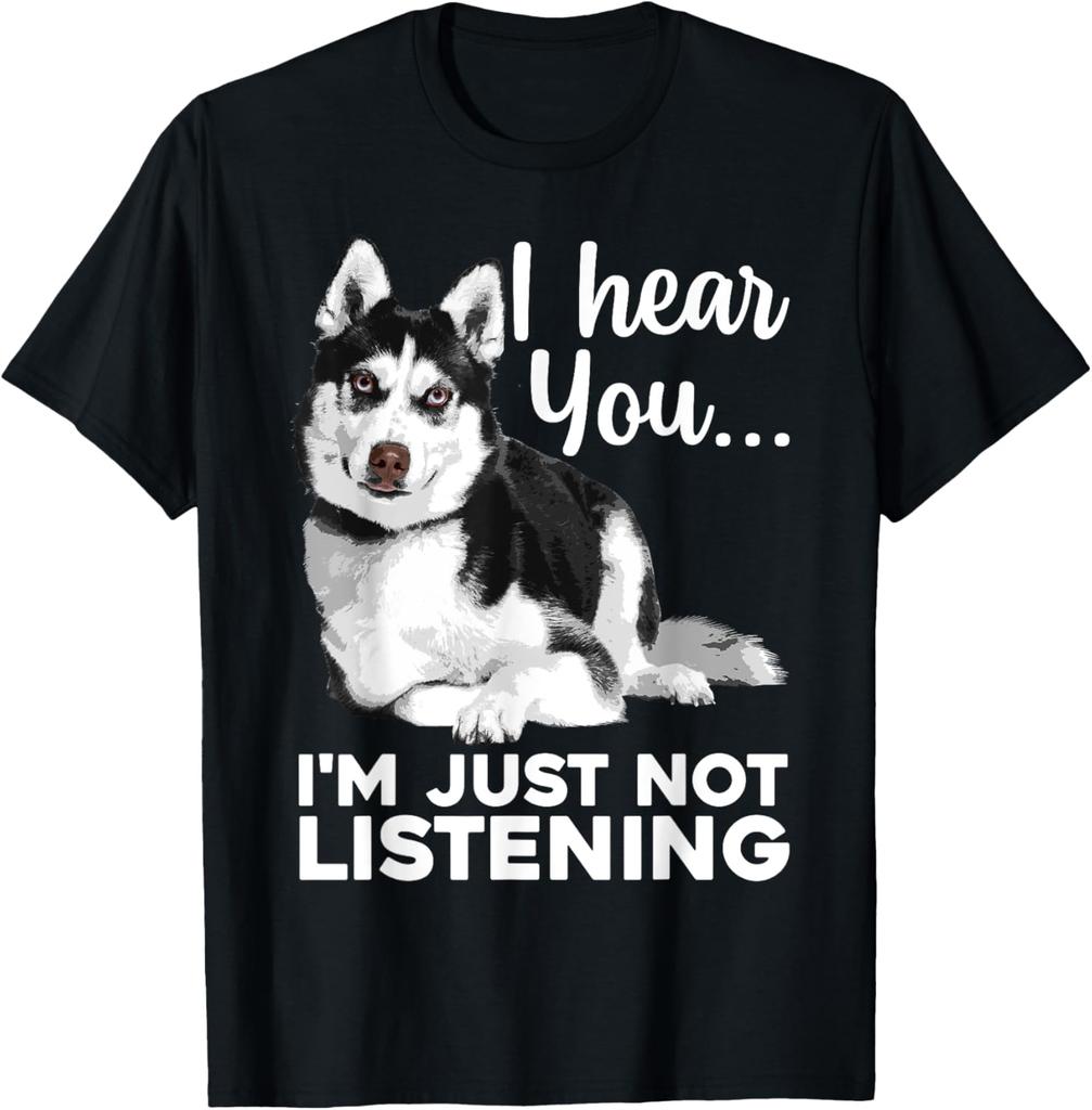 Funny Husky Dog Art for Men Women Kids Siberian Husky Lover TShirt Husky Lover Graphic Tee