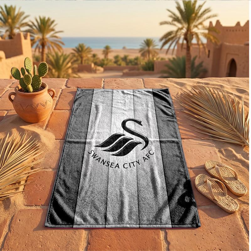 Swansea City Theme Beach Towel Soft Quick?dry Towel For Summer Beach Vacation Swimming