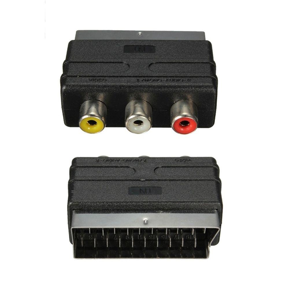 К 3 RCA Штекеру/Розетке для ТВ DVD SCART SCART Адаптер-Кабель Аудио Видео Аксессуары