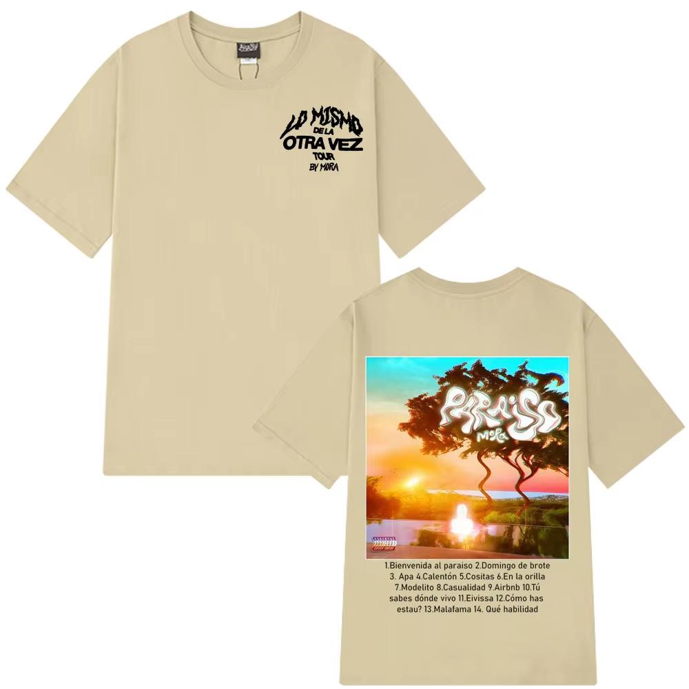 Mora Paraiso Fashion Print T Shirts Men Women Harajuku Hiphop Tshirt Shortsleeved Streetwear Oversized Cotton ONeck Tshirts