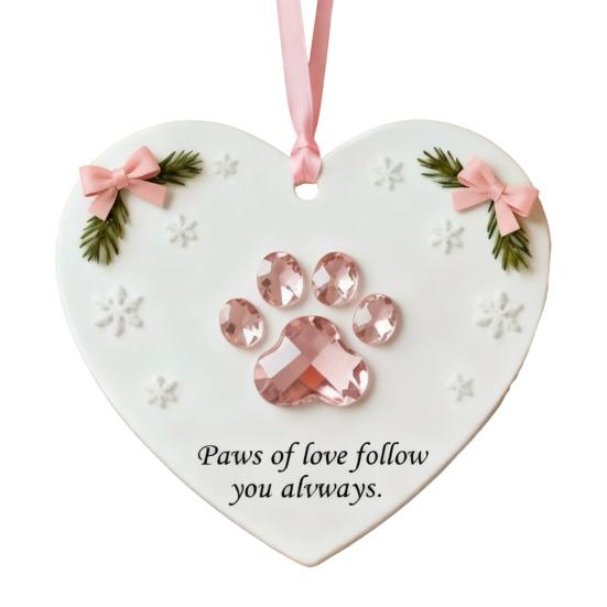 Сердечные Вдохновения Рождественское Украшение Ракушка Олень Стрекоза Лапа Перо Тюльпан Подвеска в Форме Сердца для Подвешивания на Рождественскую Елку Декор для Праздничной Вечеринки