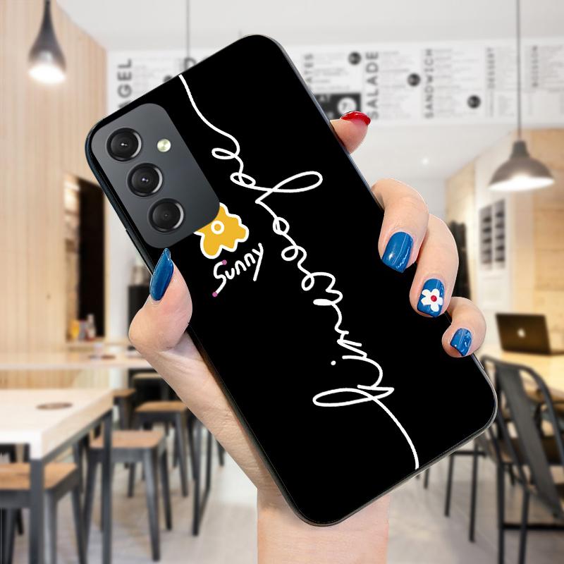 Стильный элегантный чехол для телефона с фиолетовым цветком для iPhone 11 13 Samsung Galaxy A51 A12 Xiaomi POCO Redmi 10 10C, мягкая задняя крышка из ТПУ