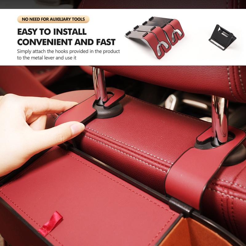 Car Seat Back Cup Holder Storage Box Tissue Box Hook Phone Holder For Hyundai Ioniq Sonata Elantra Solaris Creta Accent SantaFe HH51