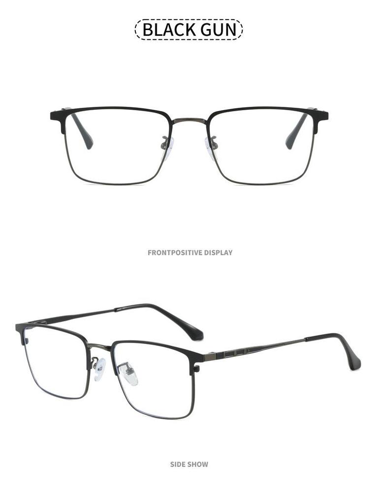 Мужская ультралегкая оправа для очков Plano с защитой от синего света и пружинящими заушниками, готовая для установки линз по рецепту, в деловом стиле