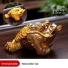Color-Changing Ceramic Golden Toad Tea Pet