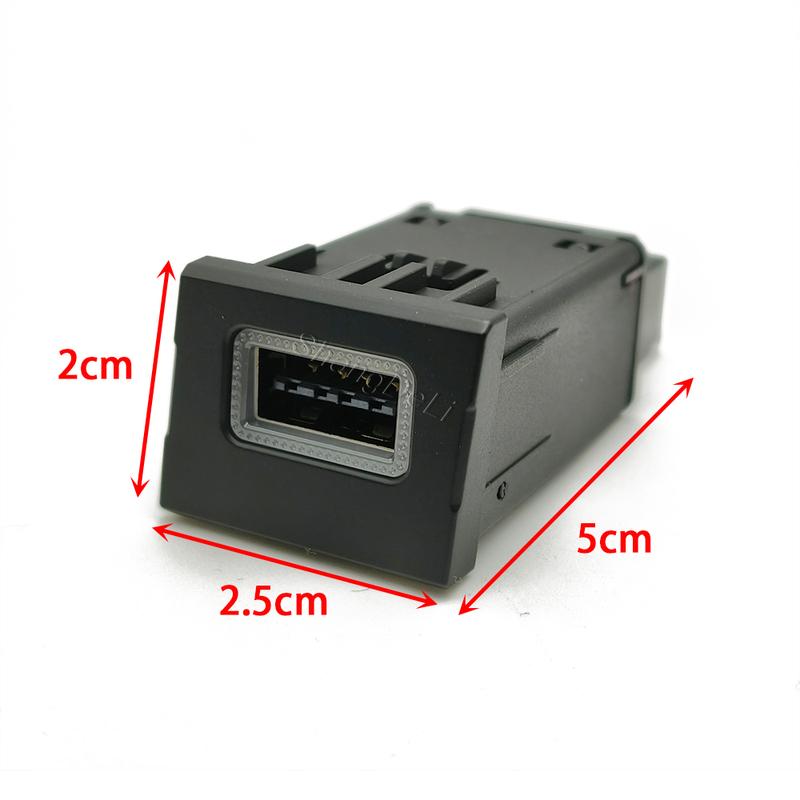 Compatible For Volkswagen Multivan T6 Car Single Charger QC3.0 USB Charge Socket Phone Charging Adapter Button
