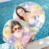 Spring Flowers Inflatable Toy Summer Swimming Ring Outdoor Pool Playing Inflatable Floating Water Toys for Kids Adults