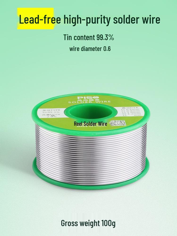 Высокочистая низкотемпературная припойная проволока с канифолью - Идеальна для бытового использования