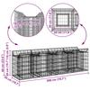 Gabion Raised Bed Silver