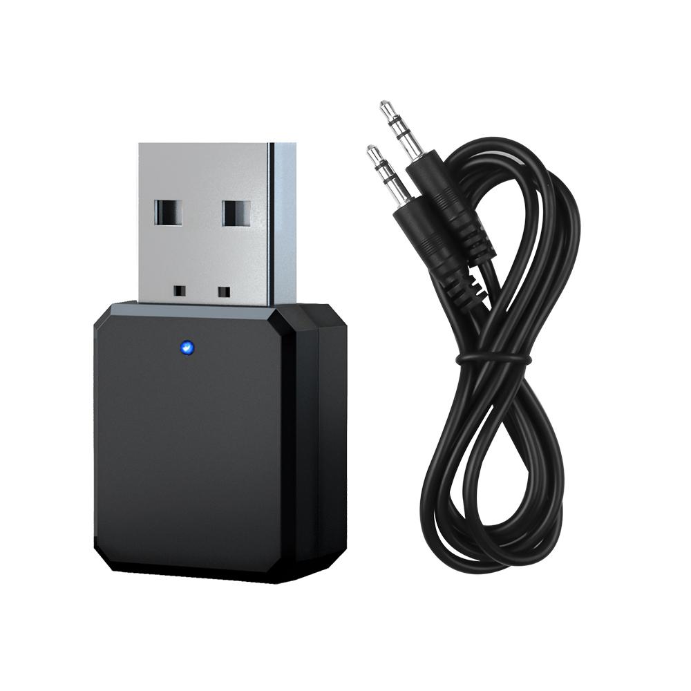 USB Bluetooth 5.0 Передатчик Приемник Handsfree Автомобильный комплект аудиопередатчик адаптер для автомобильного динамика MP3-плеера МИК для телефона