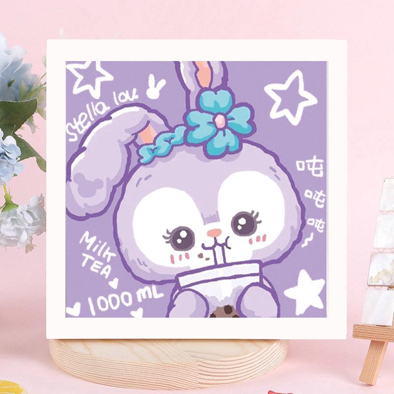 Детская алмазная мозаика Sanrio с наклейками-рамкой - Набор для самостоятельного изготовления, ручная работа, подарок