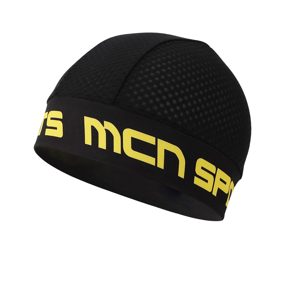 MCNSPORTS K-Mesh Шапка-бини Черно-желтая Велосипедная шапка Шапка для велоспорта