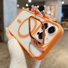 Для Magsafe Stand Glass Lens Protector Case для iPhone 16 15 14 13 11 12 Pro Max 16 Plus Роскошная магнитная противоударная задняя крышка