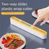 Wall Mounted Cling Film Cutter Box Suction Cup Baking Paper Cutter  Household
