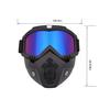Modular Mask Detachable Goggles Motorcycle Racing Helmet Protective Face