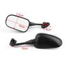 Pair Motorcycle Rear view Mirrors For Honda VTR1000 98-06 CBR600 CBR600F4i 01-07
