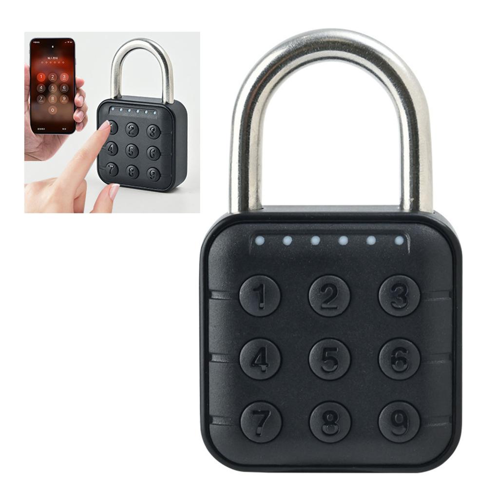 6 Digit Password Lock Electronic Combination Lock IP67 Waterproof Padlock for Luggage Locker
