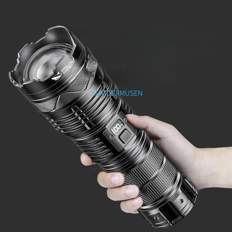 M77 White Laser Flashlight LED Electric Display Long Battery Life Multifunctional Flashlight Strong Light Long-range Flashlight