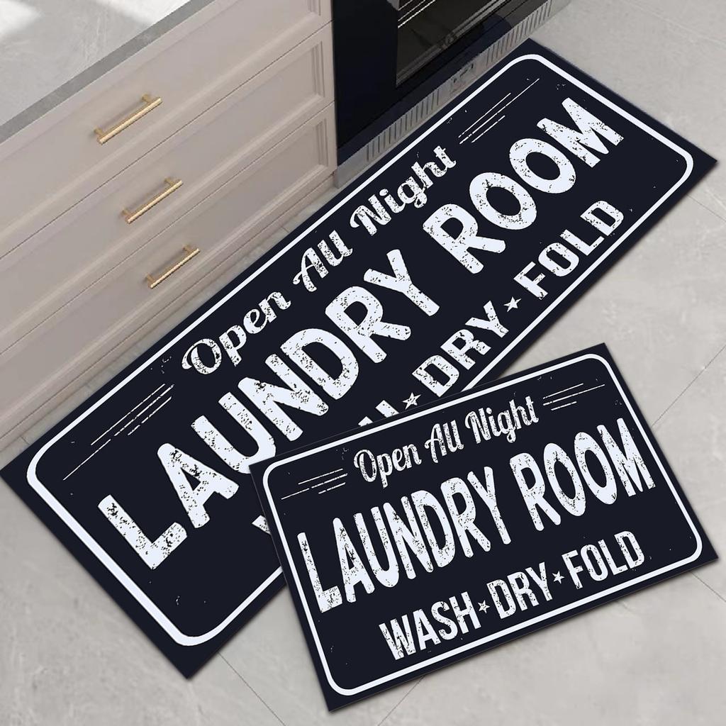 2pcs European Style Kitchen Mats, Creative Geometry Pattern Throw Carpets, Durable Runner Rugs, for Home Room Supplies Spring Decor Shower Supplies