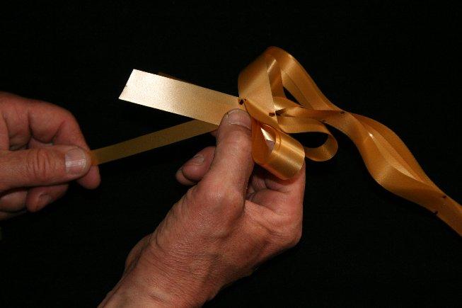 Wstążki Ściągane Kokardy 5 Cm, 10 Szt, Czerwone