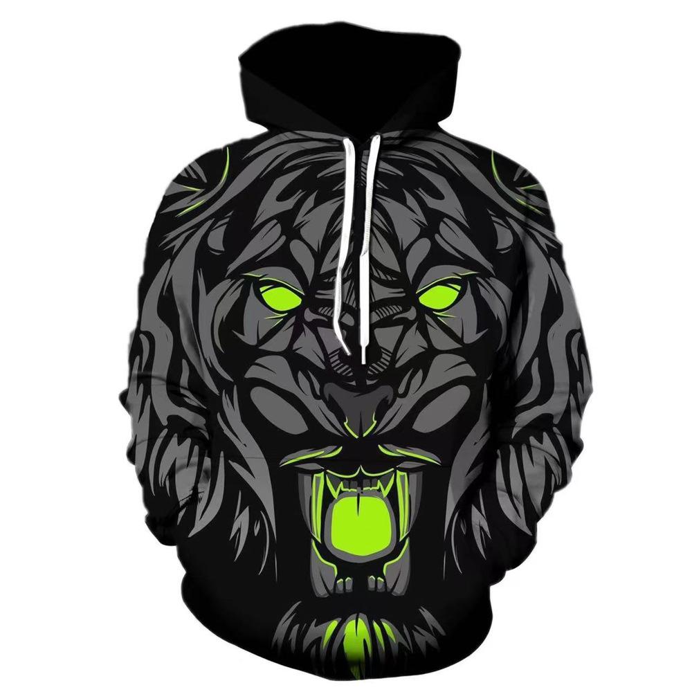 Осенняя новинка Tiger Series Printed Sweatshirt 3D Sweatshirt Men's Loose Pullover Hoodie Sweatshirt